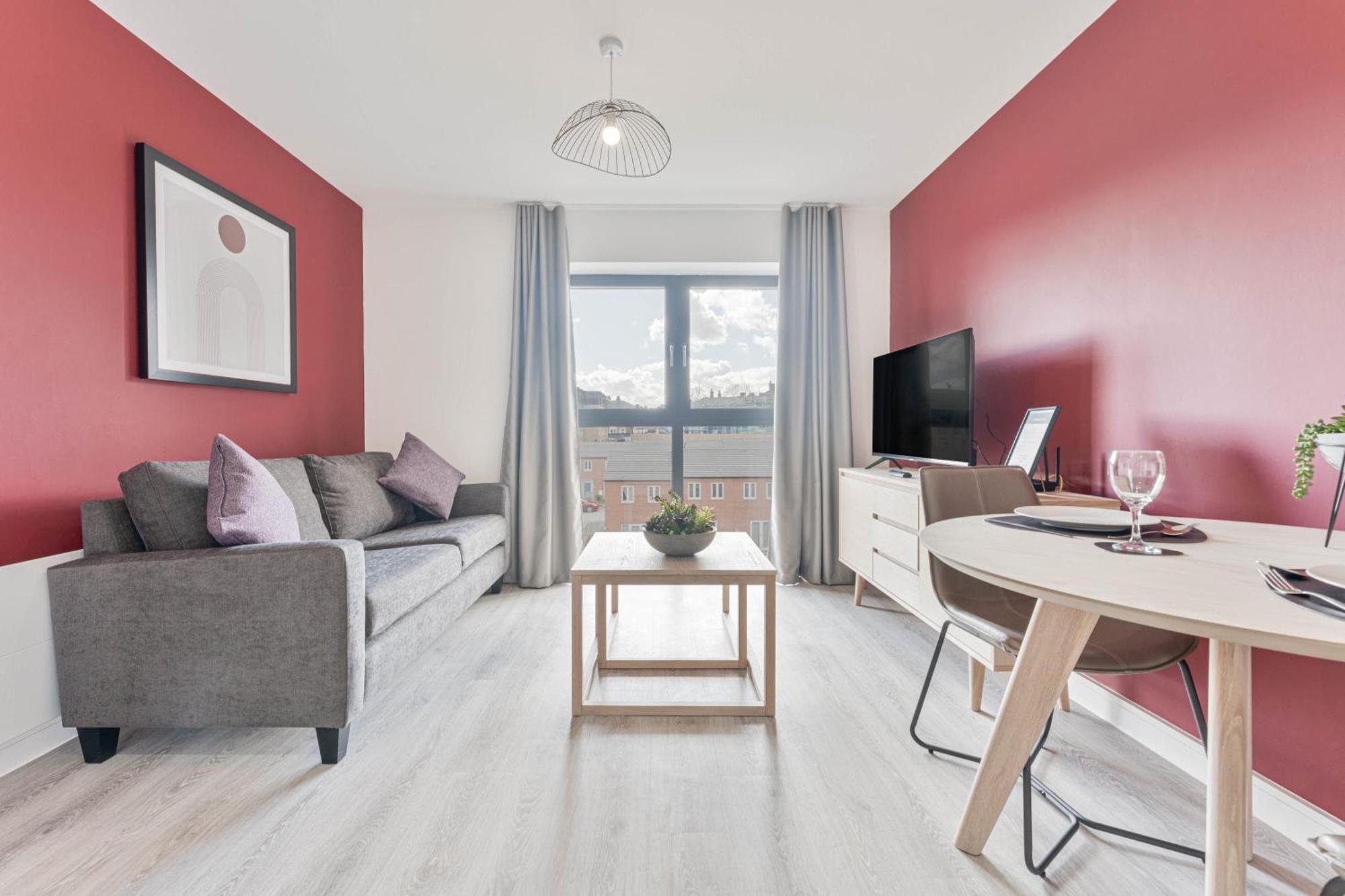 Stayzeni, Hardwick House Derby Smart 1 Bed Flat Exterior foto